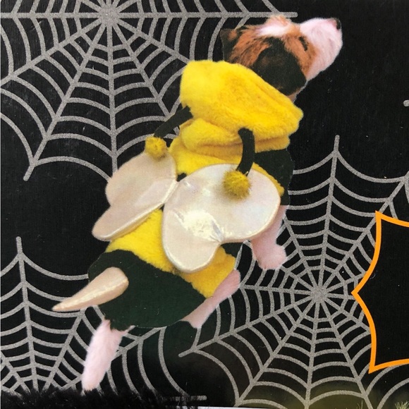 NEW BUMBLEBEE PET COSTUME for Dog or Cat Yellow Black Pet Length 18” - 21” - Picture 3 of 16